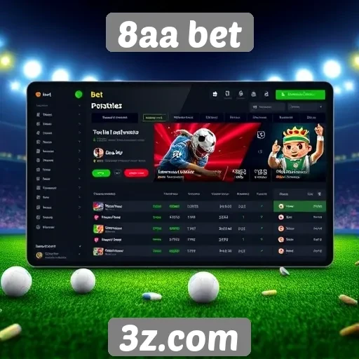 Interface de usuário do site 8aa bet é amigável